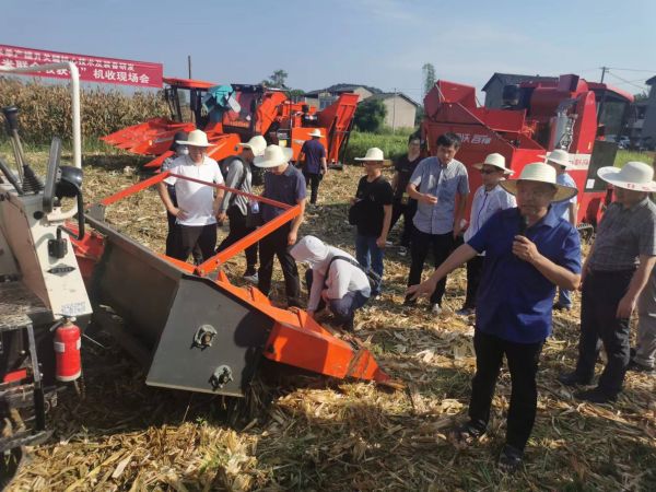 四川省玉米機械化收獲演示活動在渠縣舉辦1